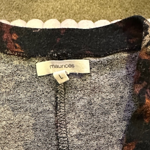 Maurices Black Floral Women's Blazer - Picture 2 of 2